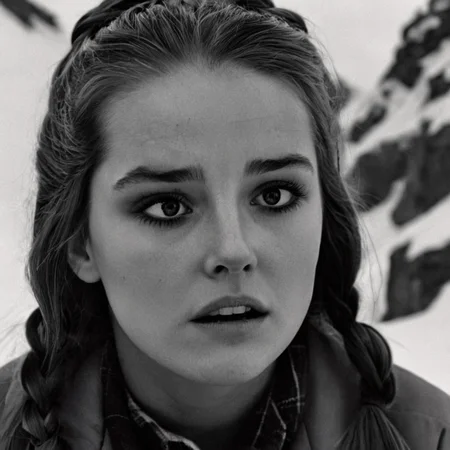 UHD, 4k, ultra detailed, cinematic, a photograph of <lora:perfection style:0.5> <lora:detailed:0.5> perfection detailed
<lora:The Shining film style:0.9>
<lora:1980's style:0.4>
Wendy In the 1980's in the Colorado Rocky Mountains a woman with a black eye and a sad look on her face,1girl,solo,long hair,monochrome,braid,greyscale,parted lips,teeth,lips,looking away,portrait,head rest,realistic,nose , cinematic, film, kodak, The Shining film style, epic, beautiful lighting, inpsiring