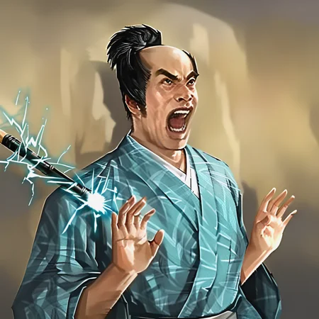 1boy, <lora:stun_baton:1.0>, stun baton, baton attack, electricity, <lora:moriyoshi_face_omg:1.1>, moriyoshi_face_omg, open mouth, upper body, raise hands, looking up,, zPDXLxxx, BREAK score_9, score_8_up, score_7_up, score_6_up, source_anime, best quality,