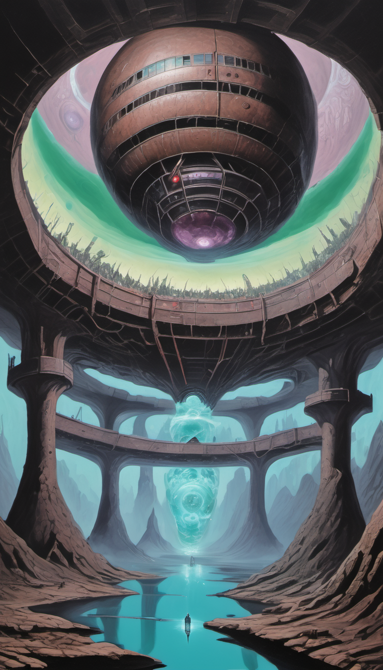 a painting of the underground headquarters of the multiverse task force known as WEIRDE  <lora:Everly_Heights_TaleSpinner_Pony_XL:1>