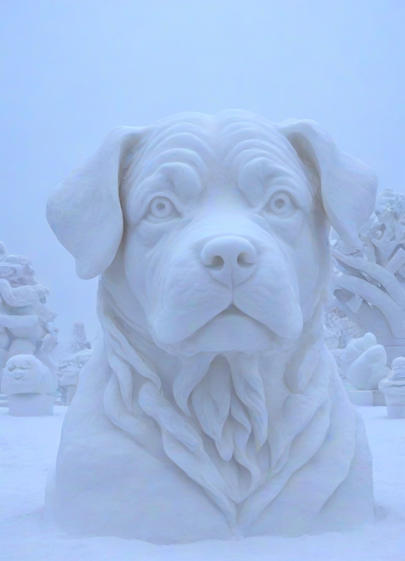 <lora:PE_SnowSculpture:0.8 >  PESnowSculpture,Snowsculpture,
beautiful dog,
masterpiece, high resolution, octance 4k, high detail,