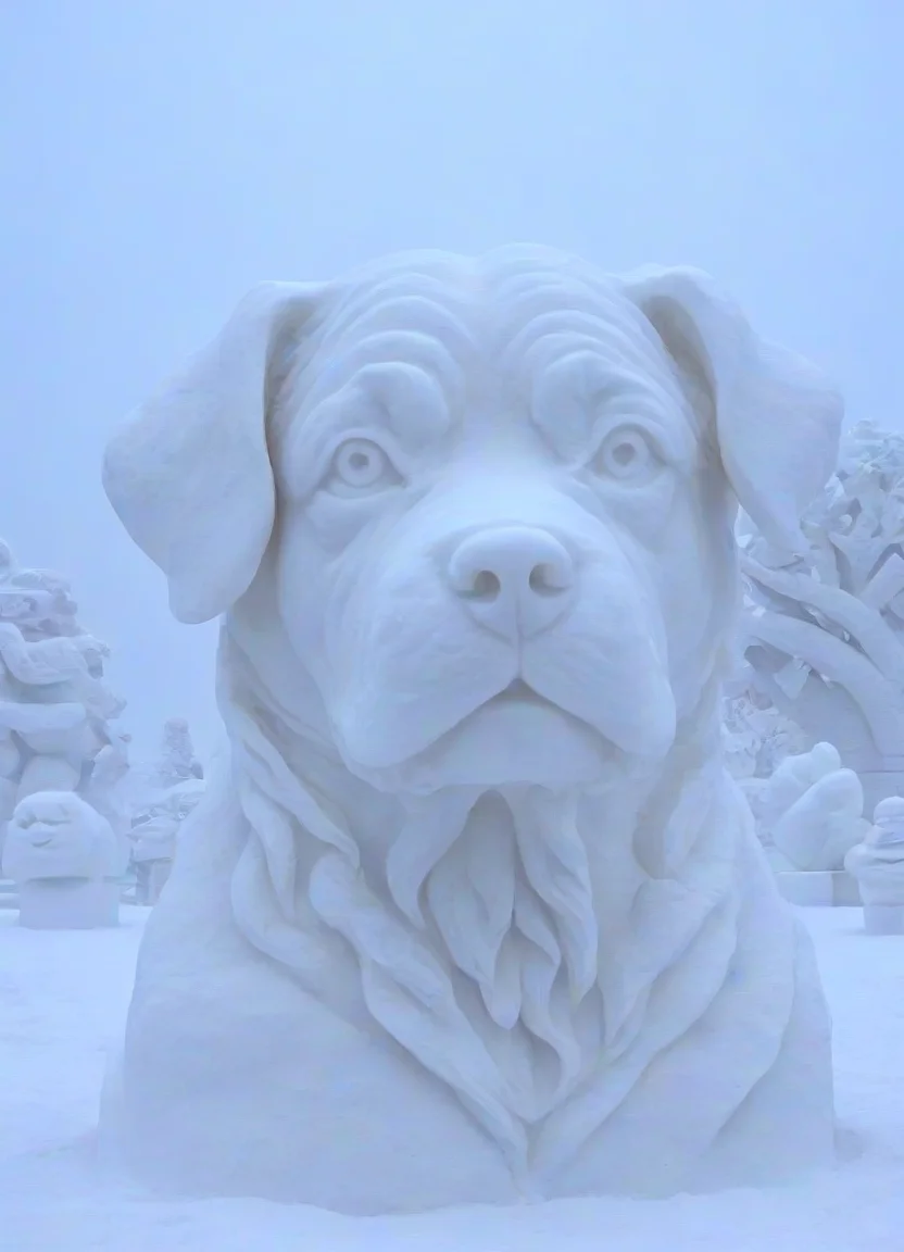 <lora:PE_SnowSculpture:0.8 > PESnowSculpture,Snowsculpture,
beautiful dog,
masterpiece, high resolution, octance 4k, high detail,