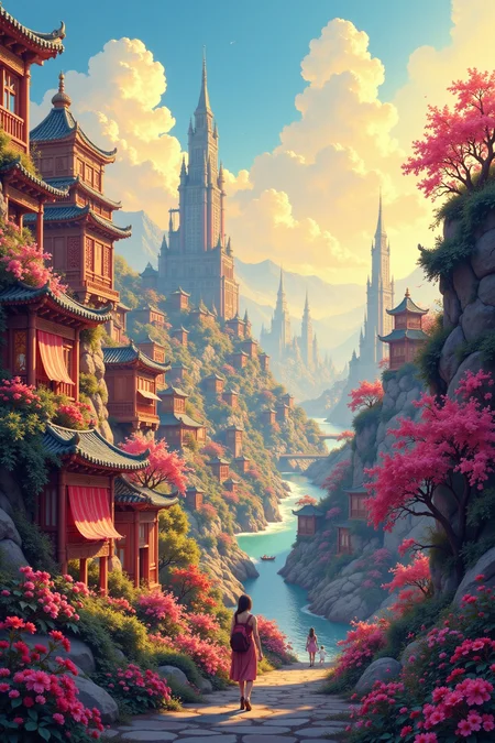 big city beautiful  landscape, early morning, woman, very intricate, very detailed, sharp, bright, colorful, <lora:Hand v2:0.5> <lora:Anti-Blur:1><lora:Insane Detail Slider:0.25>  <lora:flux.1_lora_flyway_Epic-detail_v2:0.3> <lora:fluxenhancer:0.25> <lora:Neurocore Anime Cyberpunk v2.0:1> A digital artwork in the style of cknc <lora:abyss-neon:0.6> bo-neon