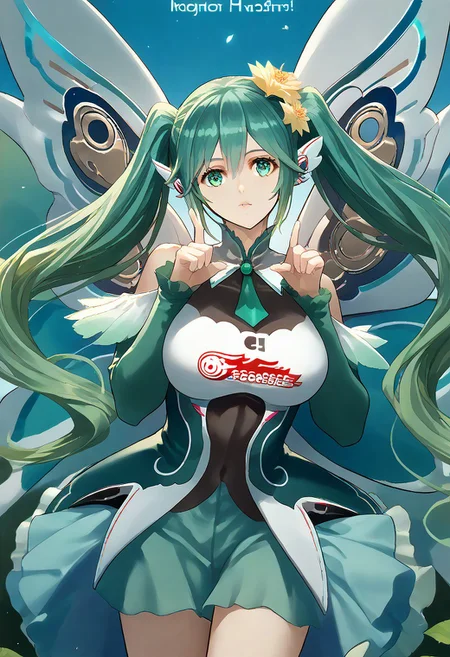 score_9, score_8_up, score_7_up, score_6_up, score_5_up, score_4_up, source_anime, solo, 1girl, 
racingmiku, hhh, huge breasts, 
masterpiece, best quality, very aesthetic, absurdres,