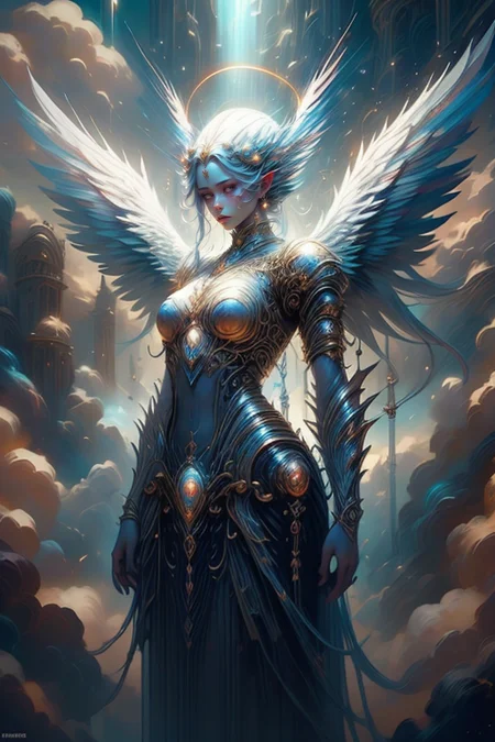 ethereal fantasy concept art of  archangel,at distance,cowboy shot,(divinity:1.3) (rich, royal, lot of jeweler:1.3),(by Artist Andre-Charles Boulle:1.3),<lora:Concept_-_Hella-sthetic_v2:0.7>,<lora:wrenchsfantasy:0.7>,wrenchsfantasy,fantasy,glowing,glowing eyes,<lora:AngelicAI:0.7>,angelicai,<lora:EnvyCelestial01-sd15:0.7>, celestial,angel,goddess,holy,saint,, intricate, elegant, highly detailed, symmetry, magical atmosphere, sharp focus, majestic, very coherent, radiant, advanced, cinematic, artistic, fine detail, winning, beautiful, stunning, dramatic light, designed, rich deep colors, perfect professional background, ambient, tailored set composition  . magnificent, celestial, ethereal, painterly, epic, majestic, magical, fantasy art, cover art, dreamy