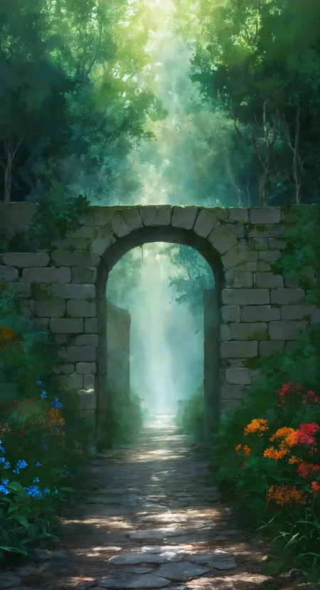 masterpiece, best quality, good quality, very awa, very aesthetic, absurdres, newest, ssink, ink (medium), flower, outdoors, day, tree, no humans, sunlight, grass, plant, scenery, nature, blue flower, forest, light rays, bush, road, ruins, sunbeam, brick wall, dappled sunlight, orange flower, path, arch, moss, overgrown, stone wall, cobblestone
<lora:illustriousXL_stabilizer_v1.23:0.3> <lora:testink5_1:0.85> <lora:freehandink_V1:0.65>