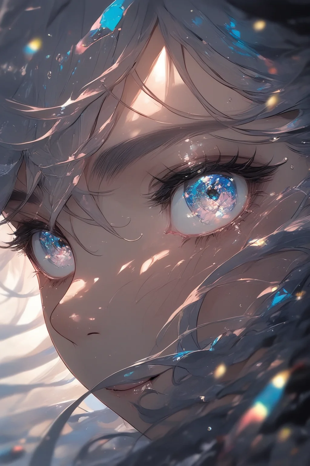 score_9, score_8_up, score_7_up, score_6_up, score_5_up, score_4_up, 1girl, cowboy shot, androgynous, green eyes, smile, dimples, BREAK colored hair, blue, pink, white, BREAK sinozick style, <lora:Sinozick_Style_XL_Pony:.7> <lora:mfcgXL:.2> <lora:detail_eyes:1>