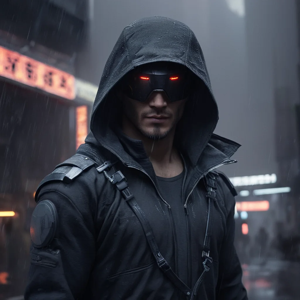 cinematic film still of <lora:perfection style:0.3> perfection style
<lora:Unreal Engine style:0.4> Unreal Engine style
<lora:Ghost in the Shell style:0.8>
In Japanese manga cyberpunk city a hoodie cyborg in a suit with a sword and a helmet,solo,looking at viewer,1boy,holding,standing,full body,weapon,male focus,pants,hood,holding weapon,armor,muscular,glowing,muscular male,science fiction,rain,one-eyed,cyberpunk , detailed, different, real, unique, cinematic, dramatic, concept art, filmic, perfect, high quality, shallow depth of field, vignette, highly detailed, high budget, bokeh, cinemascope, moody, epic, gorgeous, film grain, grainy