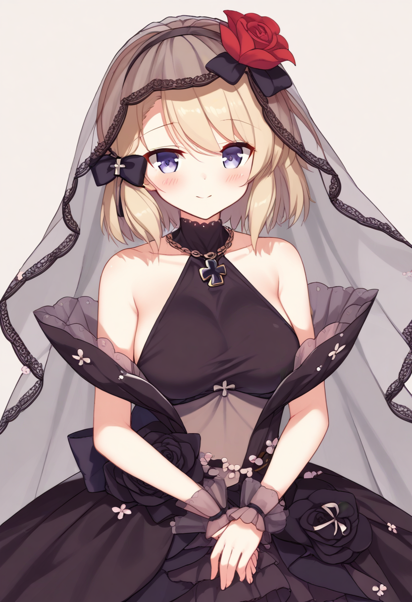 <lora:z23_XL_pony_bf16_v1:1> 1girl, z23 \(azur lane\),wedding dress,, BREAK score_9, score_8_up, score_7_up, BREAK source_anime, best quality, masterpiece, uncensored,<lora:sdxl_lightning_4step_lora:1>(clear eyes:1.2),zPDXLpg,rating_explicit,(4 finger:0.5),