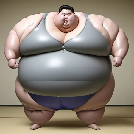<lora:runga8:0.8>male focus, 1boy, superchub, big belly, sumo, solo, standing, thick arms, full body, fat, fat man,(obese,fattest:3.5),