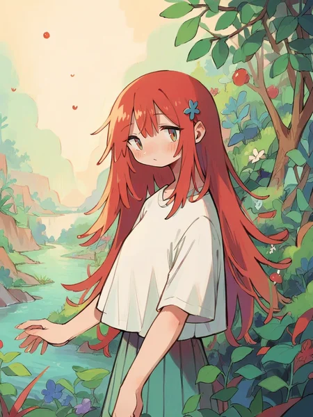 score_9, score_8_up, score_7_up, score_6_up, <lora:m4m31XLP_r1:1> m4m31, 1girl, long hair, curvy