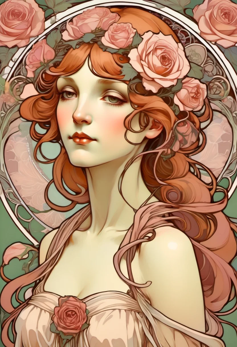 ccxl-mucha, art style, rose, portrait <lora:ccxl-mucha_train_lora_vA1-MIX:1>