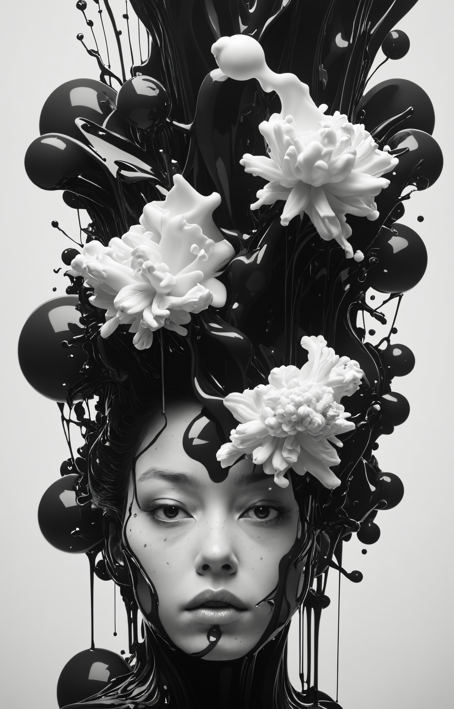 fantasy,close up,Gutai Art Association,Alberto Seveso,ink,b&w<lora:DiscoDeliriumXL-v1.2:0.2>
