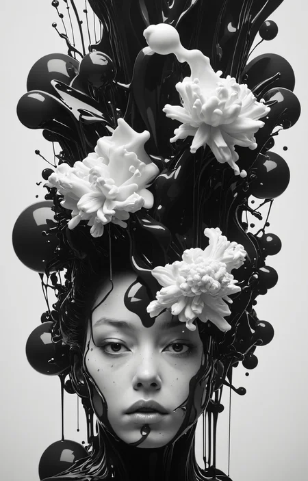fantasy,close up,Gutai Art Association,Alberto Seveso,ink,b&w<lora:DiscoDeliriumXL-v1.2:0.2>