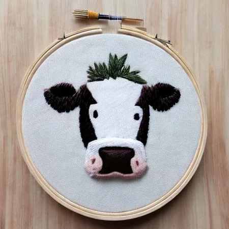 A cow _embroidery15_