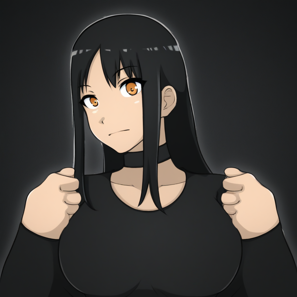 black hair