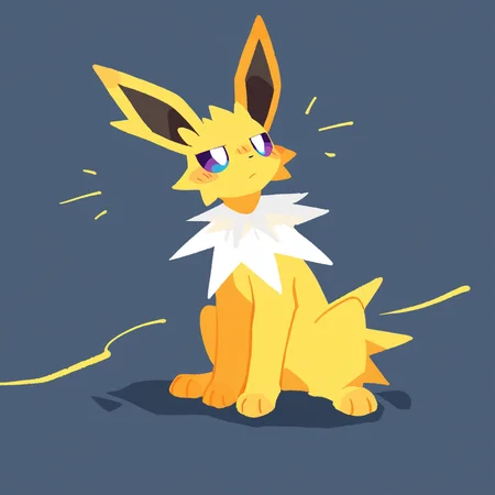(masterpiece, best quality:1.1), solo, (zerov:1), pokemon, jolteon,   <lora:N11_ZeroV_V9_250101:0.7>