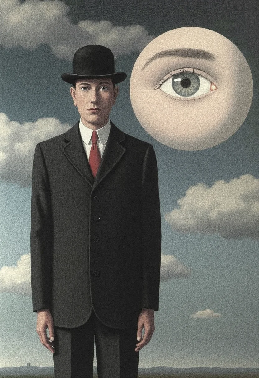 yfg-magritte Hearing materialized voices, disembodied and sharp, as if they pierce through the fabric of thought, each one a ghostly whisper weaving through the corridors of the mind. The illusions swarm, relentless in their intrusion, distorting perception, filling the mind with visions and sounds that blur the line between the real and the imagined. The struggle to separate reality from dream is a never-ending battle, like a storm that rages within the skull, thunderous and deafening, drowning every moment in confusion and dread. Pain claws at the soul, an unbearable weight, a twisting knot that seems to tighten with every heartbeat, leaving nothing but the gnawing ache of helplessness. Each attempt to find refuge is met with the jagged edges of delusion, and the peace once sought feels as distant as a star lost in an endless void. Clarity slips like sand through trembling fingers, and the mind, so desperately craving calm, drowns in the chaotic cacophony. Hope, once a flicker, now slips away like water through the cracks of a crumbling dam, vanishing into the abyss of a life trapped in endless spirals. The world itself twists and reshapes, a labyrinth with no exit, where every turn leads deeper into the unknown. A sense of unreality coats every moment, as though the mind itself is unraveling, spiraling further from itself, desperately reaching for something solid, only to grasp air. In this ceaseless struggle, nothing remains constant, and the very fabric of existence seems to bend and break with each passing thought.