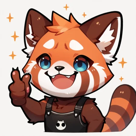 score_9, score_8_up, score_8, Emote , high quality, high res , highly detailed face, white background, chibi ,
red panda , furry , animal , thumbs up
<lora:merge2:0.7>