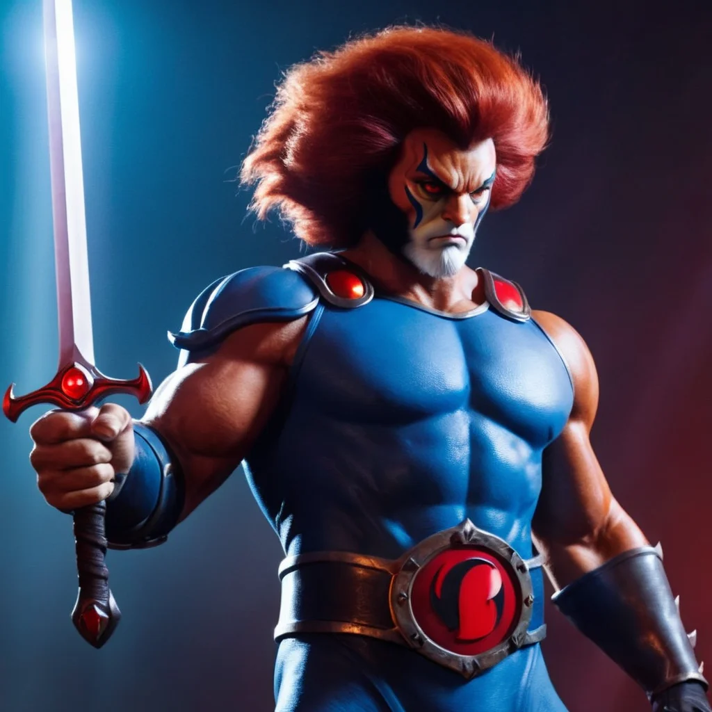UHD, 4k, ultra detailed, cinematic, a photograph of <lora:liono thundercats:1>
liono thundercats a realistic character holding a sword in his hand , epic, beautiful lighting, inpsiring