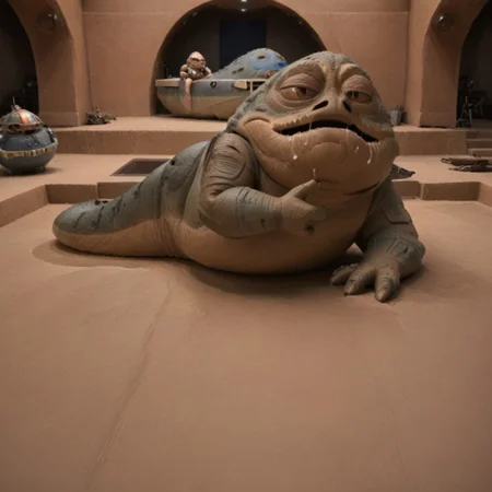 Hasselblad X2D 100C with polarizing filter, low exposure, high contrast, ISO 125, with a 50mm prime lens,
Jabba's throne room from the 'Star Wars' movie universe, a busy scene depicting various alien races from the Star Wars universe, conducting their business and leisure in the court of Jabba the Hutt. Jabba lies on his hover sledge throne at the front of the room, while musicians and scantily-clad human and twilek females dancers look down through an open hearing in the floor in horror and fascinating as Princess Leia, after being cast down into the pit below by Jabba, and dressed in her revealing slave girl bikini costume, is devoured by the mighty Rancor beast, Leia screams as the beast tears off her bikini and sinks it's teeth into her supple flesh, struggling, humiliated, embarrassed, Jabba's throne room, 
Jabba's Throne Room , jabba the hutt, Jabba's throne Room , slave leia outfit, jabba the hutt, monster, monster, claws, sharp teeth