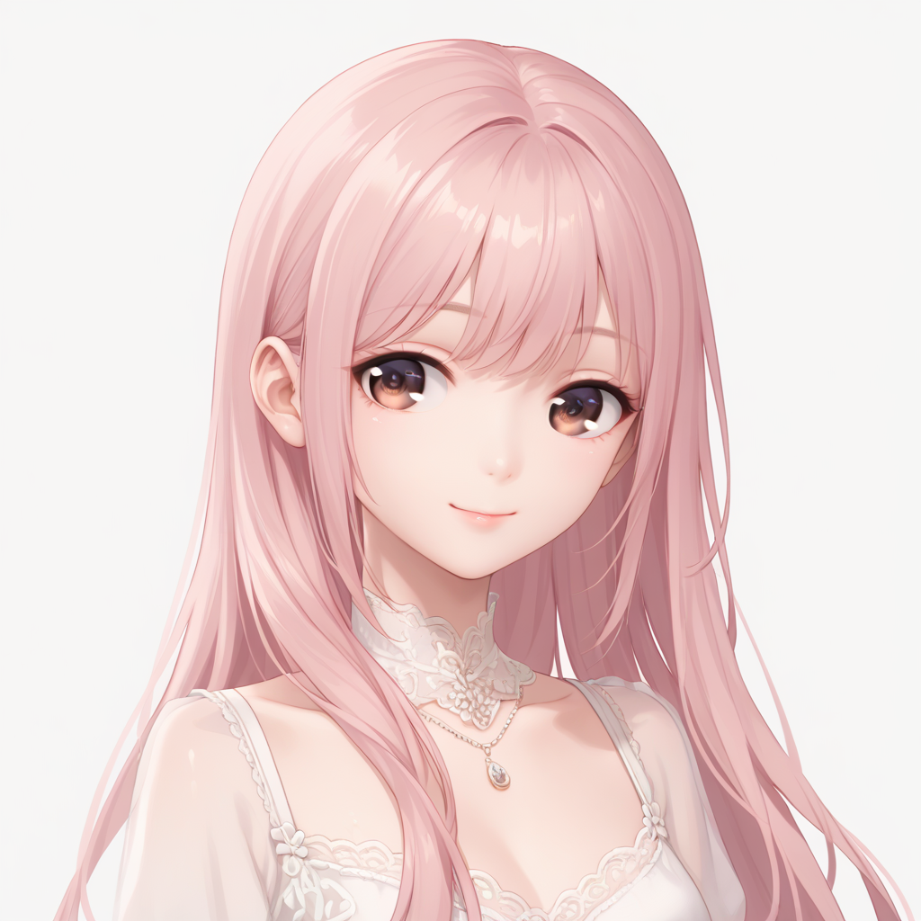 score_9, score_8_up, score_7_up, simple background, upper body, light smile,
1girl, pink hair, brown eyes, long hair, dress,
<lora:shining_nikki_style_pony_v1:0.7>