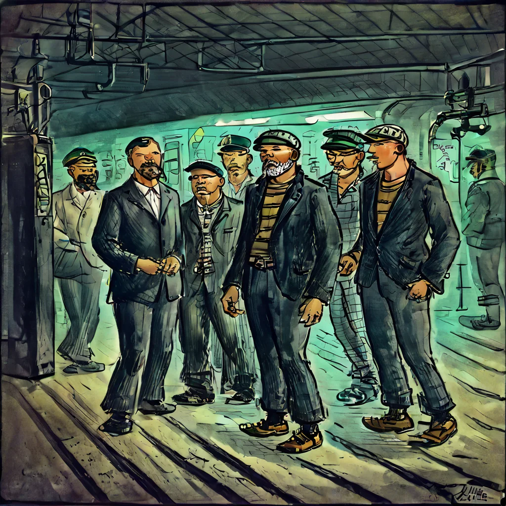 ((best quality)), ((masterpiece)), ((realistic,digital art)), (hyper detailed),ZilleAI male Geneticist, Subterranean species- Bioluminescent creatures with phosphorescent markings in dark caverns., Young adult Slim, Indigenous peoples of the America, Green eyes, Round Ears, U-Shaped Jaw, Heart face shape with Pointed Chin, Toned Back, Full Beard , Chestnut Long and straight hair, Disapproval,, Standing confidently, ready for action., wearing Cybernetic Board Shorts, Argyle Haptic Feedback Polo Shirt, Virtuality Sneakers, Virtuality Bowler Hat, , Engaging in an expressive and dynamic dance form from the future., Neon City Nights, Space Station Interiors, Hyperloop transportation systems within the station <lora:Zille_Style:1>