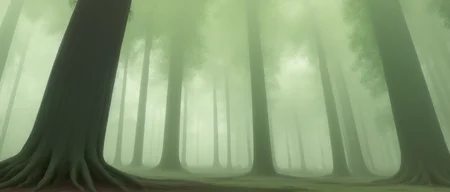 <lora:boo_v10:1>landscape, highly detailed, 4k, 8k, zoomed in, foliage, lush, giant massive forest, dark shadows, dim from tree shadows, black shadows, dark image, dark background, thick tree canopy, no light and pink and teal, with a small hut off to the side