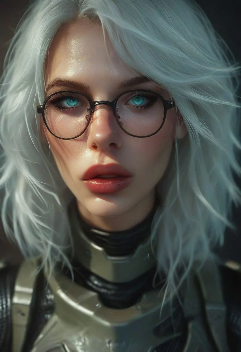 score_9, score_8_up, score_7_up, score_6_up, extremely detailed, digital painting, solo, 1futanari, android, robot, future background, steel, spartan armor, bimbo, Halo: video game, green armor, M6 Grindell/Galilean Nonlinear Rifle, face focus, front, side, two handed weapon, dark glasses, no eyes, perfect glasses,