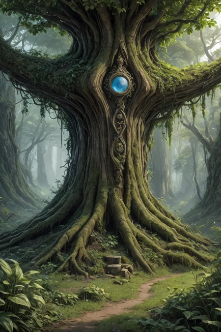 a scene from an interesting dream, secret nature  <lora:LoromXL_Druidic_Naturalism:0.6>