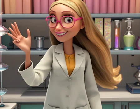 score_9, score_8_up, score_7_up, source_anime, <lora:honey-lemon-movie-ponyxl-lora-nochekaiser:1>, honey lemon, long hair, blonde hair, 3d,, glasses, pink-framed eyewear, coat, labcoat, white coat,, indoors, smile, looking at viewer, solo,, cowboy shot, dutch angle