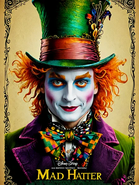Movie poster. "Mad Hatter".