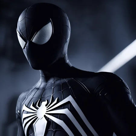 cinematic film still of <lora:Symbiote Suit:0.8>
A Symbiote Suit of a man in a spider suit with a spider - man mask,Spider-Man Symbiote Suit,solo,looking at viewer,1boy,monochrome,upper body,greyscale,male focus,blurry,bodysuit,blurry background,helmet,facing viewer,alien , realistic, realism, photorealism, hyperrealism, hyperrealistic, realistic, sharp, detailed, cinematography style, film light style, movie still, professional photography, artistic, perfection, contrast, cinematic, filmic, high quality photo, 8k quality, colorful, dark shadow, shallow depth of field, vignette, highly detailed, high budget, bokeh, cinemascope, moody, epic, gorgeous, film grain, grainy