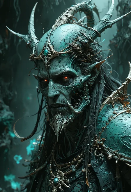 Nagash, Great Necromancer, Supreme Lord of Undeath, perfect anatomy, approaching perfection, dynamic, highly detailed, smooth, sharp focus, art by Carne Griffiths and Wadim Kashin, trending on artstation, sharp focus, intricate details, highly detailed, by greg rutkowski, mysterious, epic, cinematic, digital art, 4k,  <lora:add-detail-xl:1> <lora:MJ52:0.5>