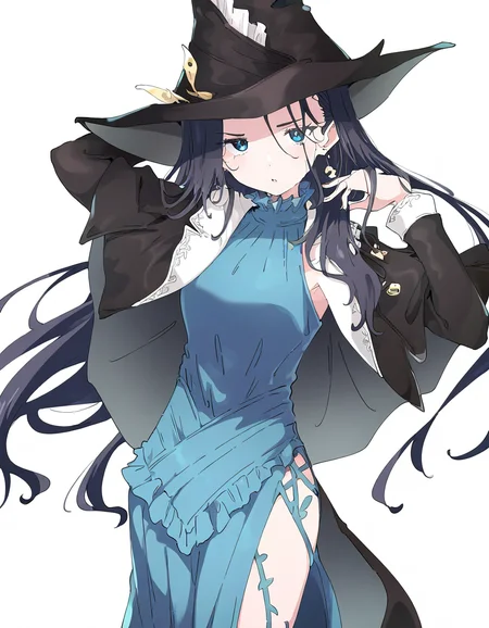 solo,1girl,dudugu,simple background,white background,looking at viewer,cowboy shot,<lora:dudugu-000014:0.9>,hat,, masterpiece, best quality, very aesthetic, absurdres,newest, incredibly absurdres,, (Ixy:0.6)),(hiten \(hitenkei\):0.7),