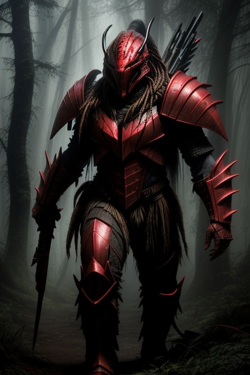 score_9, score_8, score_7, BREAK, 
Amazing scene of Predator, fully armored Yautja,  badass helmet with war paint, misty forest setting, dimly lit, epic lighting, predator has advances technological rocket-launch system deployed from his shoulder armor, 
highest quality, focused, clear,