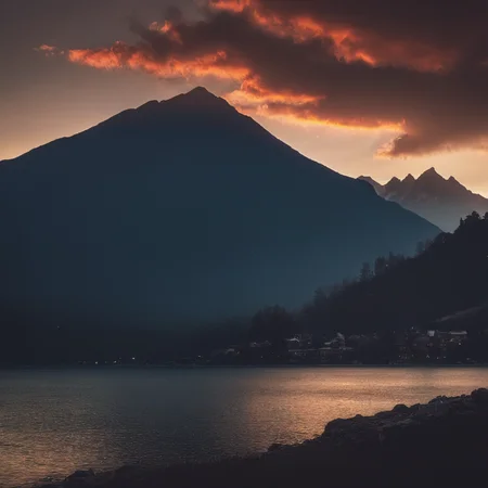 cinematic film still of <lora:volumetric lighting:1> volumetric lighting style
a beautiful sunset over a lake with a mountain in the background,outdoors,sky,cloud,water,no humans,night,building,scenery,reflection,sunset,mountain,city,horizon,cityscape,river,landscape,mountainous horizon,lake,city lights,hill , volumetric lighting, haze light, fog light, beam light, polarized
, shallow depth of field, vignette, highly detailed, high budget, bokeh, cinemascope, moody, epic, gorgeous, film grain, grainy