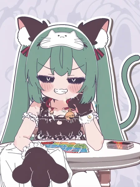 detailed background, shiny skin, posing, rating safe, 
<lora:nunumiku.pony:1>,
nunumiku, bbb, 
upper body, smug,
