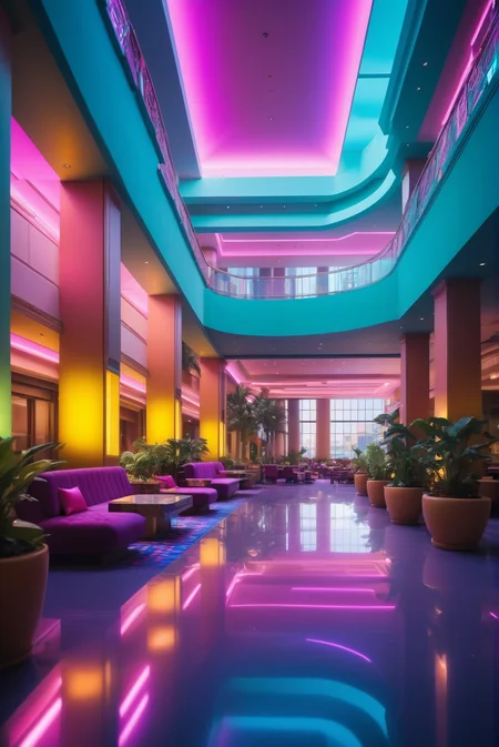 CYBR-XL large hotel atrium, indoor photography
(photorealistic) (bokeh) (intricate details) (cinematic lighting) (sharp focus)