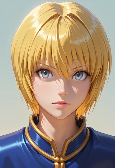 masterpiece, best quality, , (photorealistic:0.6), , , 1boy, solo, male focus, <lora:kurapika_hxh_ilxl:0.92>, kurapika_hxh, blonde hair, grey eyes, short hair, bangs, hair between eyes, , ,