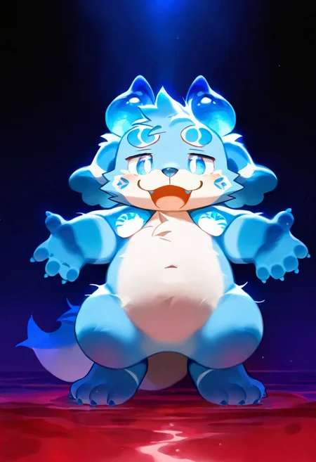 megemaru (kemogashima), artist:zuppu11, xi410, 748cm, alens, nyalia, kyomu, youlichu, memento mori, 1boy, solo, furry, cute, kemono, masterpiece, best quality, very awa, very aesthetic, absurdres, full body