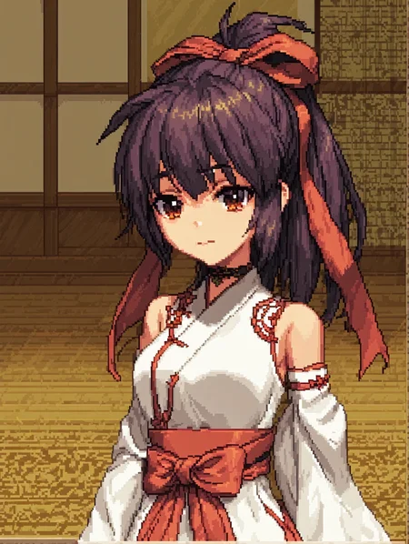 score_9, score_8_up, score_7_up,
<lora:divinemikokoyori.pony.v1:0.4> divinemikokoyori
upper body, indoors,
1girl,solo, <lora:Pixel_Art_Pony:0.8> Pixel_Art