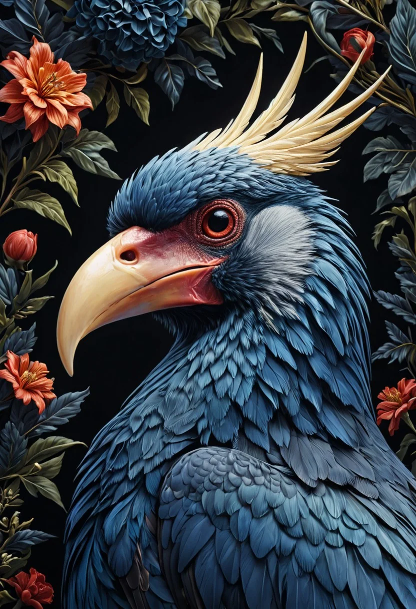 (vector art style:1.3), Portrait of an angry (hyperrealistic blue hour shot of night shot of hyper-detailed, beautifully color-coded, hyper photorealistic style light and space style night shot of exaggerated features, hyper-detailed, beautifully color-coded, ethereal Hornbill, 8k, buceros :: intricate details, ornate, flowery, bright colors background, peaceful, detailed illustration, octane render :: Johanna Rupprecht style, William Morris style :: trending on artstation, 
 masterpiece, best quality, realistic, very clear insane details, intricate details, beautifully color graded, insanely detailed and intricate, hypermaximalist, elegant, hyper realistic, super detailed, cinematic, highly detailed, {prompt], intricate, sharp focus, elegant, symmetry, perfect, fine, artistic, color spread, enhanced, dynamic composition, creative, ambient atmosphere, professional, glowing, radiant, vivid, beautiful, deep, determined,,, rich, striking, full, incredible, epic, thought, glorious, breathtaking, novel, scenic, amazing, singular, humorous interpretation, big head, big eyes, playful colors, satirical tone. Dark, lit, moody, mysterious. perceptual phenomena, immersive, minimal, detailed, sharp focus. Expressive, impasto, swirling brushwork, vibrant, "realistic, Poster design style, poster art, visually striking and informative poster, professional-grade execution, poster graphic design, (rough brush strokes: 1.5),