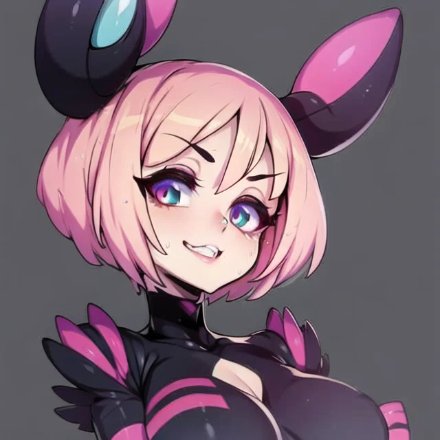highly detailed, 8k, masterpiece, 1girl, Pink asymmetrical_hair, dress , crazy_eyes, (perfect_face), detailed_background, full_body, ,  <lora:slugboxV1-000005:0.85>