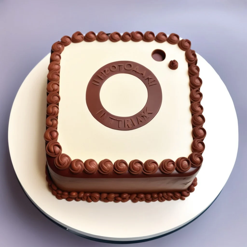 masterpiece, best quality, masterpiece, best quality, 8K, high quality,
What would instagram look like if it were a cake,
chocolate, logo shaped cake, chocolate, fruitcake, white chocolate, dark chocolate, facebook cake, (instagram),  (instagram logo), cake, logo cake, pastry, dessert, logo shaped dessert, logo shaped pastry, delicious cake, wonderful cake, perfect cake, delicious dessert, wonderful dessert, perfect dessert, fancy cake, fancy cake, fancy dessert, fancy dessert, uoclogo, uocsocial, instagram, instagram logo, instagram2024, instagram2024 logo, outline logo, instagram negative logo,