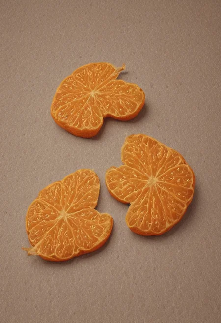 Sparkling orange leaf