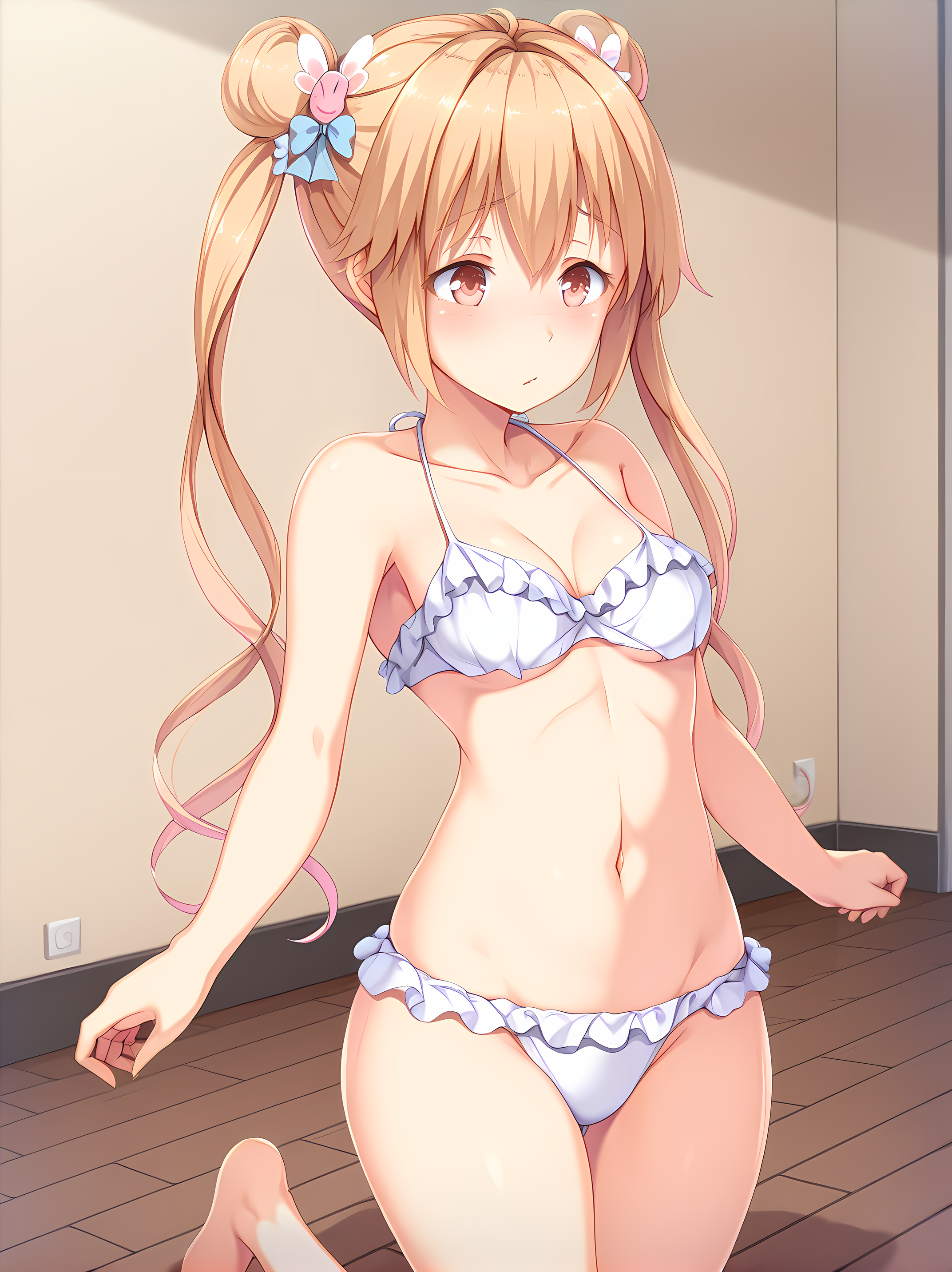 <lora:Kirishima_Reon_-_Yamizome_Revenger_-_Escude:1>,1girl,escude,(reon:2),medium breasts,indoors,simple background,suomi \(midsummer pixie\),cowboy shot,barefoot,, masterpiece,best quality,amazing quality,