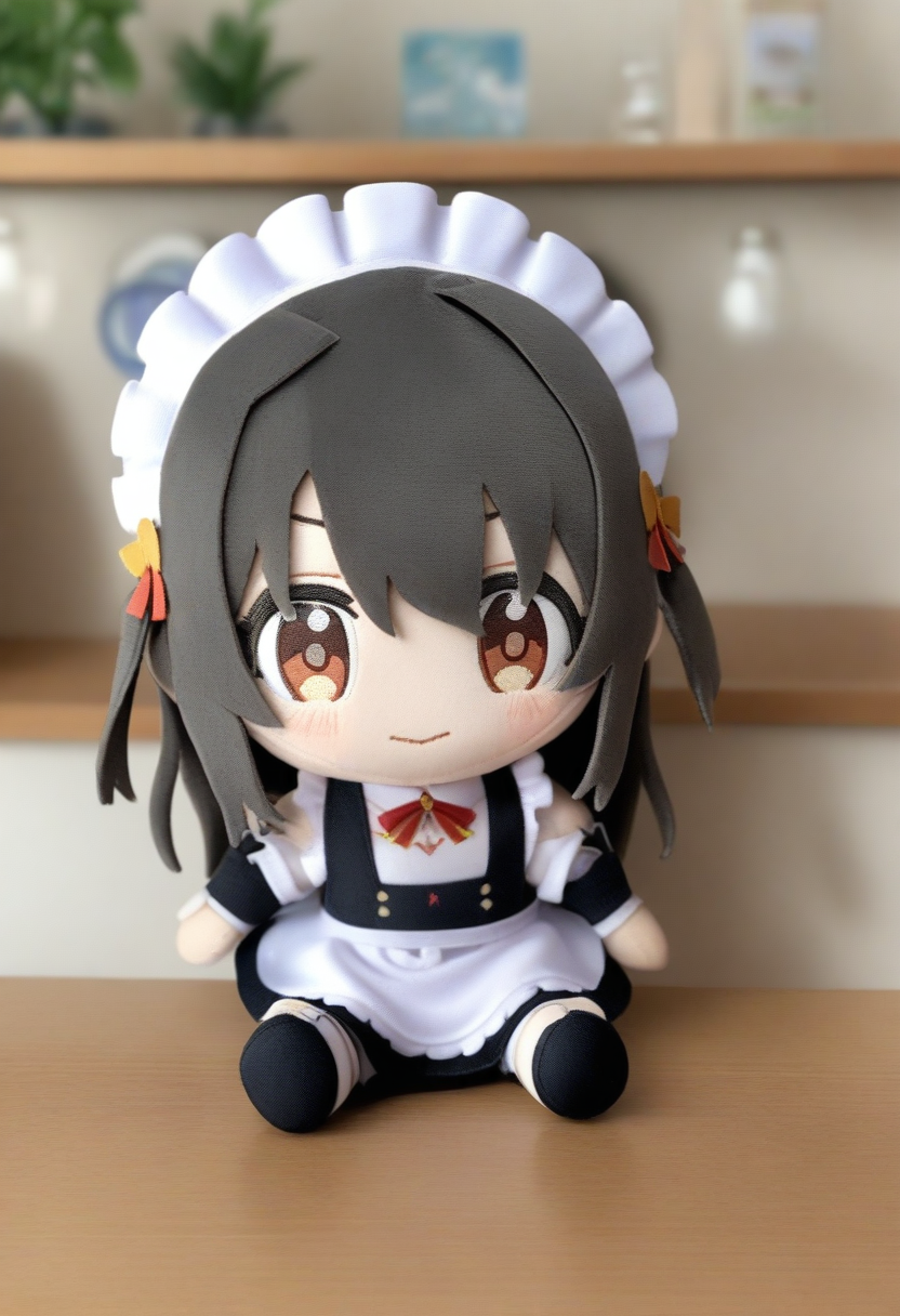 1girl,sincos, ningen mame, toosaka asagi,solo,medium breasts,20yo,maid,maid headdress,
character doll, chibi, sitting, full body, <lora:characterdoll_XL_v1:0.9>
from behind, fisheye lens, looking away, brown hair, brown eyes,troubled eyebrows, capital city, closed mouth, side hair,,
best quality, very aesthetic, absurdres