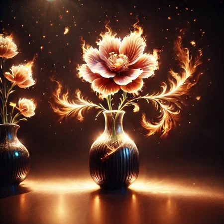 Score_9, score_8_up, score_7_up, high quality, 4k, 8k, extremely detailed, flamestyle, flower, vase <lora:Flame_Style:0.8> <lora:p:0.7>