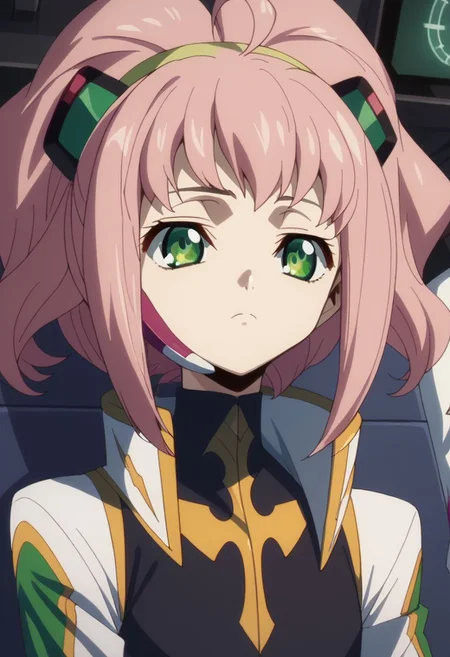 score_9, score_8_up, score_7_up, source_anime,
anya forger, bangs, green eyes, pink hair, ahoge, hair ornament, hairpods, uniform,