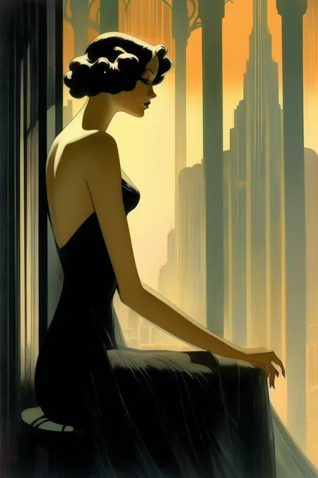 <lora:Luc Schuiten Style:1>Luc Schuiten Style - the beauty behind the veil, sheer, silhouette, forlorn amongst the dystopia now, art deco moderne, beauties, sorrows and class. Girl, woman, romance overlooked, lost daydream